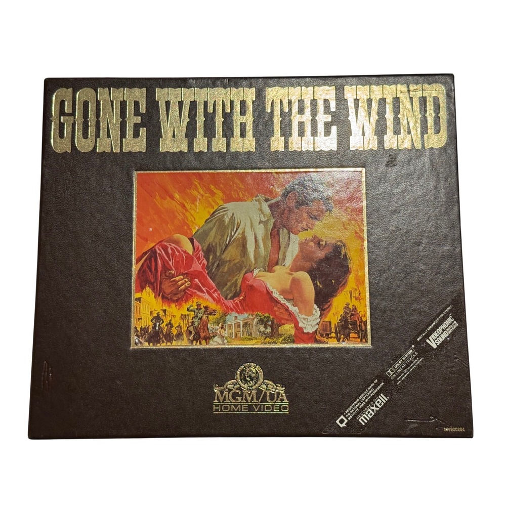 Gone With The Wind VHS 50th Anniversary Edition MGM/UA Box Set 2-Tape Maxell